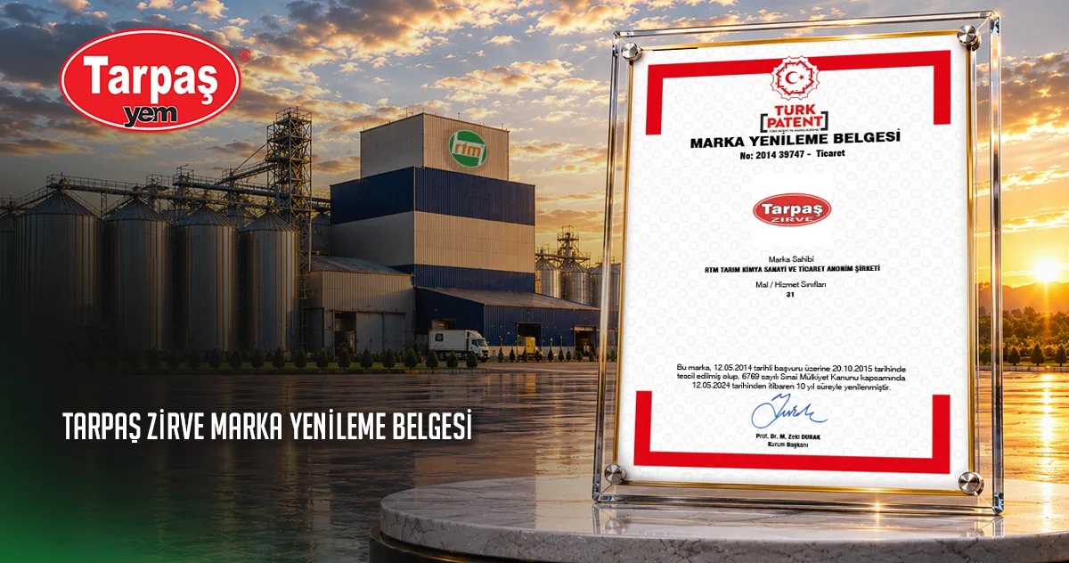 Tarpaş Zirve Marka Yenileme Belgesi